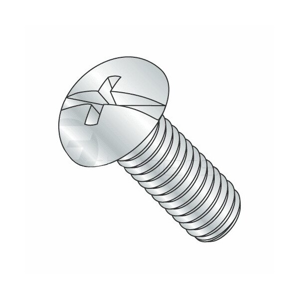 Newport Fasteners #10-32 x 2-1/2 in Combination Phillips/Slotted Round Machine Screw, Zinc Plated Steel, 2000 PK 892914-2000 - main